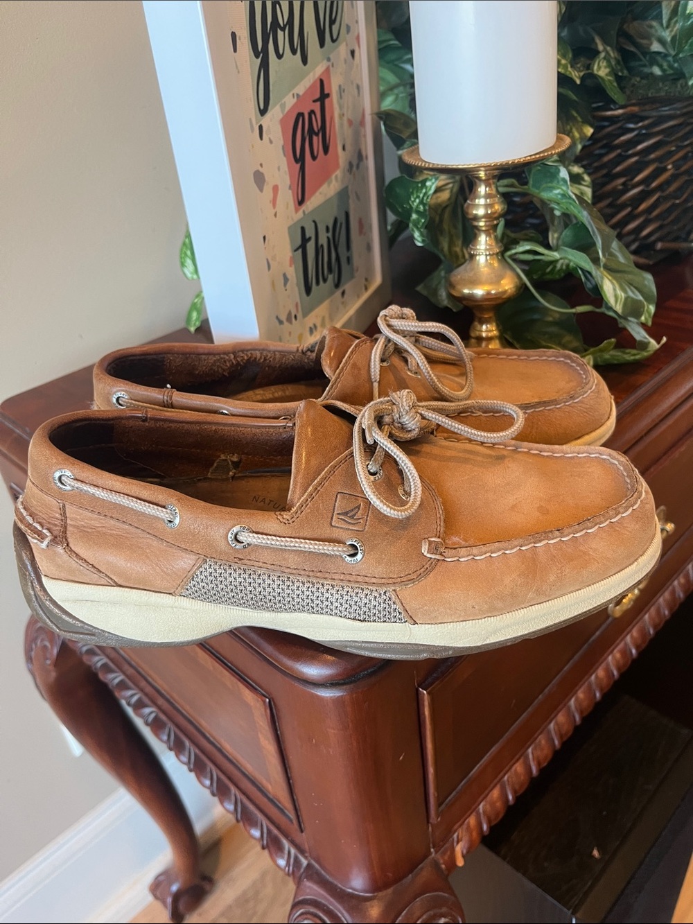 Sperry Men’s Classic Tan Leather Boat Shoes